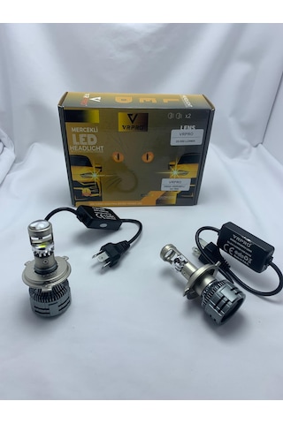 Vr Pro H4 Mega Mercekli Led Far Ampülü 22 Bin Lümen 75w