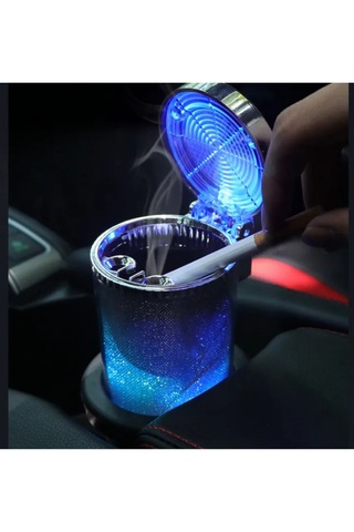 Simli Dumansız Küllük Kokusuz Ledli Küllük 7 Renkli Rgb Ledli