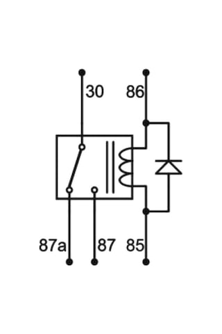12v 80/60a Diyotlu Güç Rölesi 5 Fişli No 80a / Nc 60a