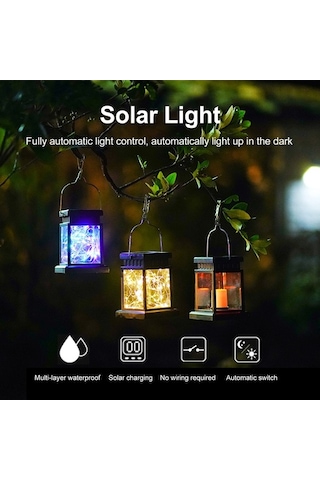 Besthome1 Güneş Enerjili Çiçek Şekilli Bahçe Lambası - Su Geçirmez 30 Led, 4 Renk, Asma Kanca, Gece Aydınlatma Çok Renkli Çok Renkli