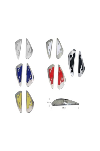 Carub Silecek Rüzgarlığı Krom-Kırmızı 2 Li Br1400303