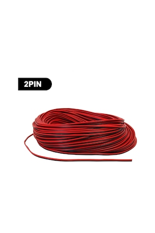 2 Pin Kordon Kablo 2x0.22mm Şerit Led Kablosu 2 Li Jst Elektrik Kablosu Kalaylı Bakır Kablo 100 Metre