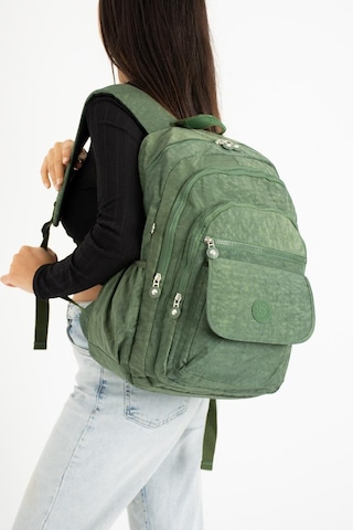Baginn 571 Collection Klinkır Kumaş Lise Üniversite Çantası 45 x 30 Cm Çok Cepli
