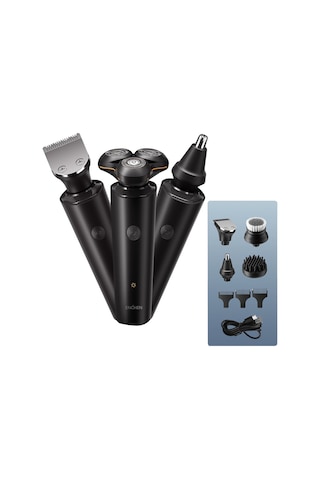 Geeksen Razor Yedek Başlıklı Erkek Elektrikli Tıraş Makinesi Çok Amaçlı Su Geçirmez