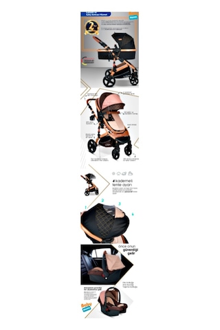 Baby Home Single-to Travel Sistem Bebek Arabası + Lulla-go Anne Yanı Bebek Sepeti Beşik