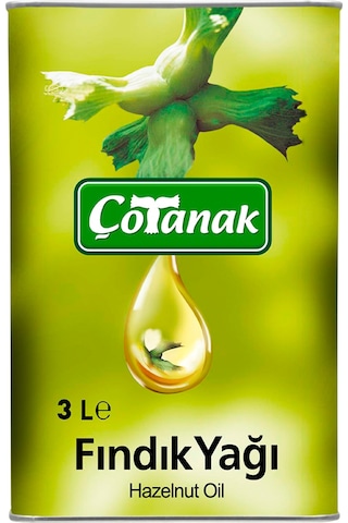 Çotanak E Vitaminli Fındık Yağı 3 L Çotanak E Vitaminli Fındık Yağı 3 L