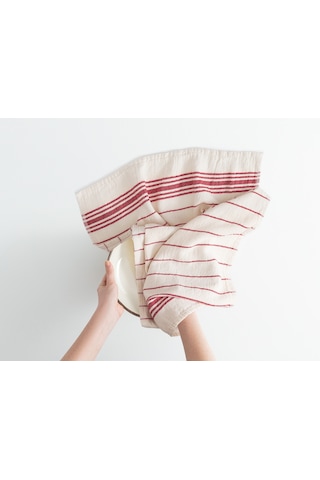 Madame Coco Linda Kurulama Bezi - Kırmızı/ekru - 40x60 Cm Hvlu000000006540x60 Cm-ekru/kırmızı