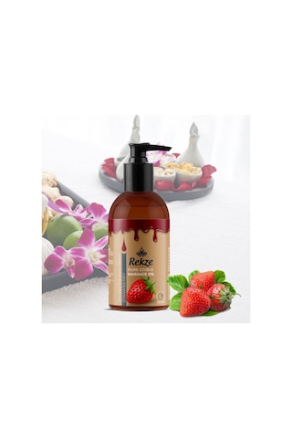 Rekze Masaj Yagı Çilek +cikolata Kokulu Yenilebilir Rahatlatıcı Set 120 Ml