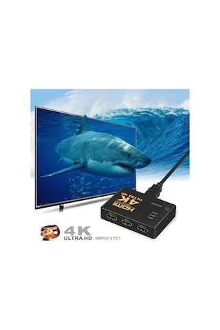Gplus Ifswr-302 3 Port Kumandalı 4K 2160P 3D Uyumlu Hdmi Switch