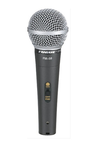 Fugue Fm-58 Mikrofon Kablolu Dinamik Tek Yönlü 600 Ohm Fugue. Fm