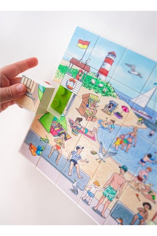 Hubelino 35 Parça Puzzle Plaj Tatili 410221