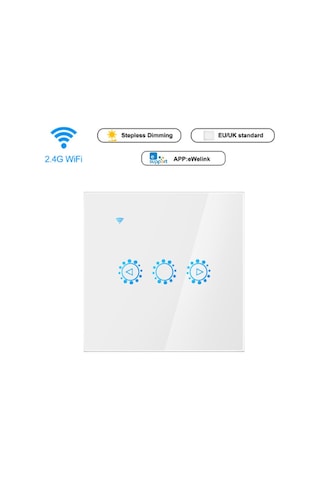 Moveevo Akıllı Wifi Dimmer Anahtarı - Uzaktan Kontrol, Ses Komutu Ve Zamanlayıcı İle Aydınlatma Yönetimi Beyaz