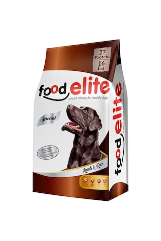Food Elite Premium Kuzu Etli Yetişkin Köpek Maması 15 KG