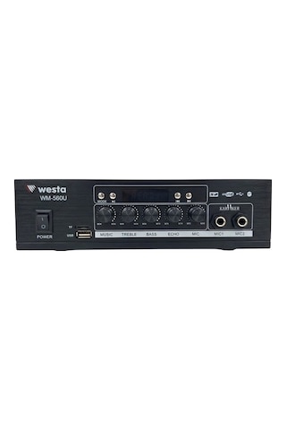 Westa Wm-560u Hat Trafolu Usb - Sd - Bluetooth Destekli Mini Mixer Amfi