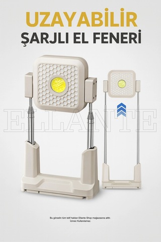 Portatif Güneş Enerjili Led Kamp Feneri 10000mah, Ip66 Su Geçirmez, 4 Mod Aydınlatma Çok Renkli
