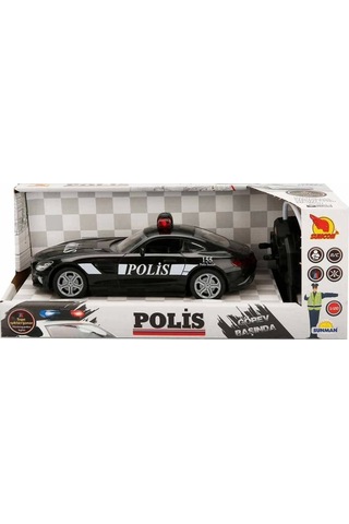 Nessiworld 20357 Uzaktan Kumandalı Suncon Işıklı Polis Arabası 21 Cm Çok Renkli