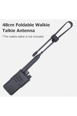 Lemestar 48cm Çift Bantlı Yumuşak Anten Sma-erkek Bağlantı, 144/430mhz, 5.0dbi Yüksek Kazanç, Walkie-talkie Uyumlu