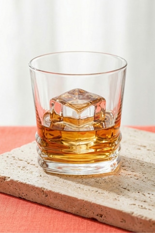 Lav Elegan Cam Viski Bardağı 6'lı 315 ml (Meşrubat/Kokteyl Bardağı )