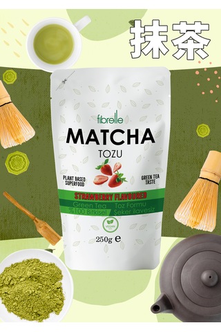 Fibrelle Matcha Çayı Çilek Aromalı 250g