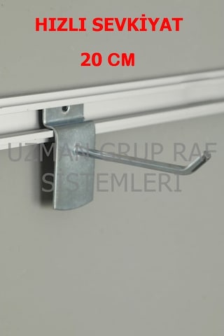Uzmangrupraf Uzman Grup Raf Kanallı Pano Kancası-20 Cm - 50 Adet