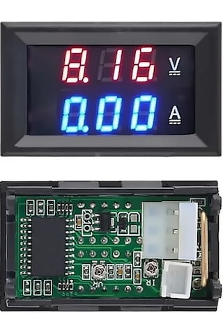 Lasonstiges Dc 100v 10a Led Voltmetre Ve Ampermetre Çift Dijital Amper Voltmetre Akım Gerilim Dedektörü Metre Araba Oto Motosiklet Için