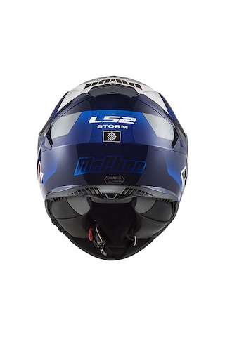 LS2 Storm Mcphee Replca Mavi - Beyaz Kask