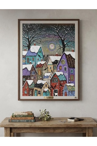 Kar Masalı Ve Güne Merhaba İkili Set - 1000 + 500 Parça İkili Puzzle Seti