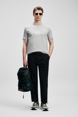 Lufian Thınk Modern Grafik T- Shirt Gri Gri 111020310100150