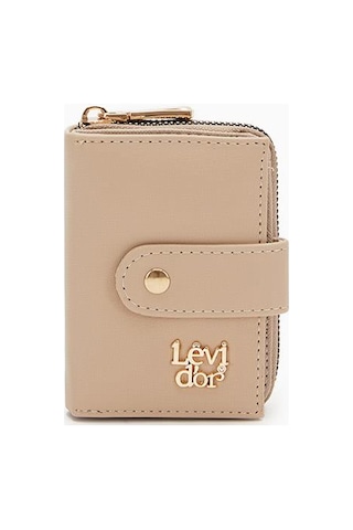 Levidor Fermuarlı Kadın Cüzdan - Vizon Vizon