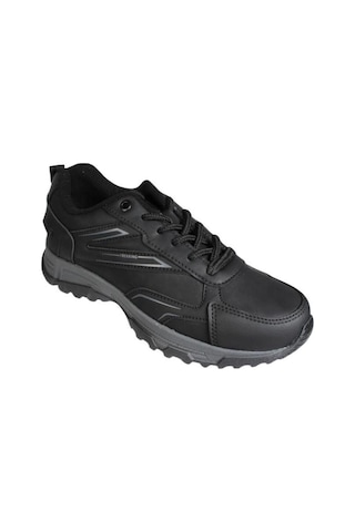 Kinetix Erkek Siyah Gri Cilt Trekıng Termo Taban Soğuya Dayanıklı Outdoor Ayakkabı 001