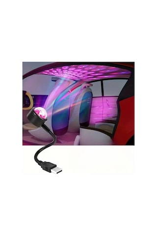 Ollevra Usb Sese Duyarlı 8 Farklı Mod Işıklı Led Atmosfer Ambiyans Aydınlatma Işığı