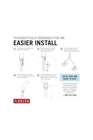 Faucet Modern Tek Delikli Banyo Musluğu Fırçalanmış Nikel, Tek Kollu Banyo Musluğu, Gider Montajı, Paslanmaz Çel