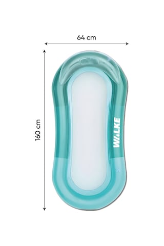 Walke Aqua Mesh Fileli Şişme Deniz Yatağı 160x64 Cm Baş Destekli Havuz Ve Deniz Yatağı 14101 Turkuaz