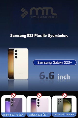 Samsung S23 Plus Şeffaf Magsafe Kılıf Mtl Safe