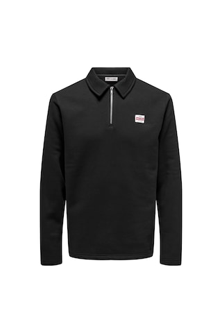 Only & Sons Dawson Erkek Siyah Polo Sweatshirt 22034751-jbk Siyah