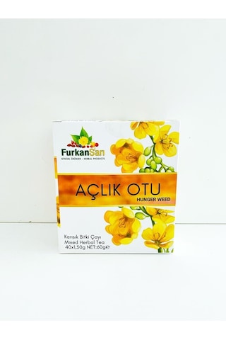 Furkan Sarı Açlık Otu Süzen Poşet Bitki Çayı 40 x 1.5 G