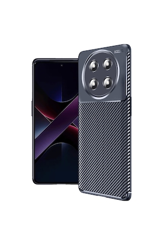 Magic 7 Lite Kılıf Auto Focus Karbon Kapak - Lacivert Çok Renkli