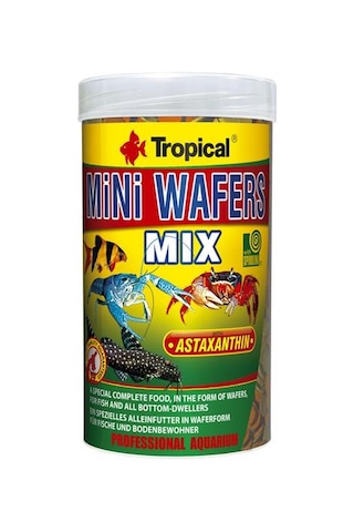 Tropical Mini Wafers Mix 90 G - Vatoz ve Çöpçü Balığı Yemi