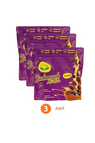 Trend Food Glutensiz, Şekersiz Hurma Bademli Tereyağlı Doğal Kurabiye 75 G X 3 Adet Atıştırmalık
