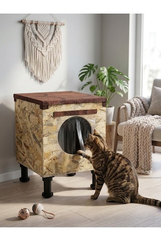 Osb Kedi Evi Kedi Yuvası Dış Mekan Su Geçirmez