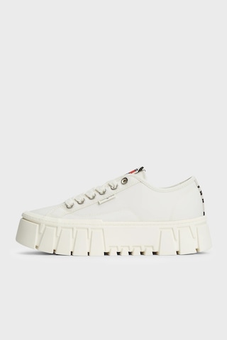 Tommy Jeans Zebra Desenli Platform Sneaker Ayakkabı Kadın Ayakkabı En0en03070 Ybı Beyaz