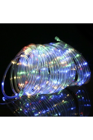 Ximistore9 Ip65 Su Geçirmez 100 Led Güneş Enerjili Halı Işığı, 8 Işık Efekti, 7.2w, 600mah Şarj Edilebilir Pil, Renkli Dekoratif