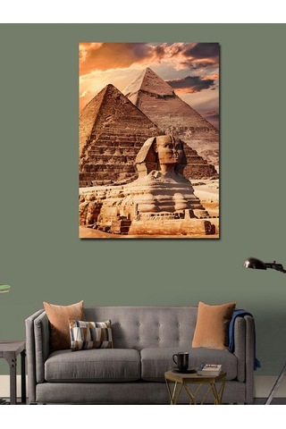 Kanvas Tablo Eski Mısır Ve Piramitler 70cmx100cm