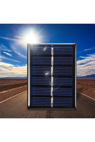 Qingmipy 0.3w 3v 100ma Çok Kristal Silikon Güneş Paneli - Ip65 Su Geçirmez, Dış Mekan, Kamp, Bahçe Kullanıma Uygun, 6.5x4.8cm