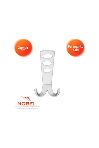 Seylan Portmanto Askısı, Metal Vestiyer Askısı, 110 Gr, Dolap Ve Duvar Askılığı, Krom Vidalı