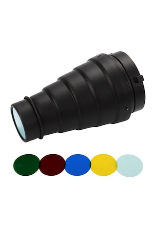 Gdx Sn-01 120mm Çaplı Petekli Snoot Bowens Adaptörlü Stüdyo Flaş