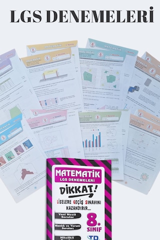 8.sınıf Lgs Tüm Dersler Dikkat Denemeleri Kitap Seti 960 Soru