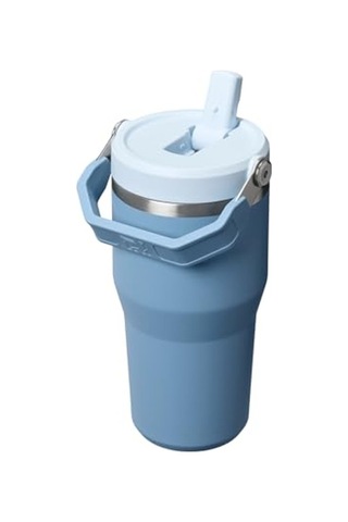 Pipetli Termos Bardak, 0,60 Litre Kapasite İle Sıcak İçecekler Açık Beyaz