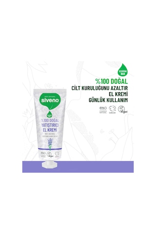 Siveno %100 Doğal El ve Vücut Kremi Lavanta Cilt Yatıştırıcı Onarıcı Yoğun Nemlendirici Vegan 30 ML
