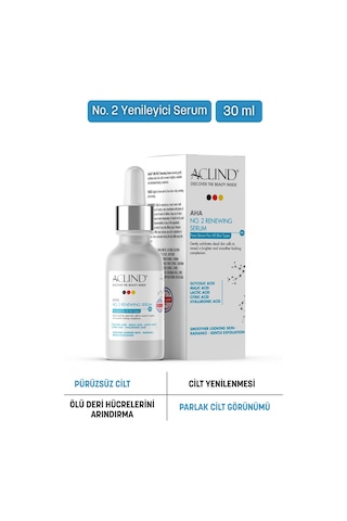 Aclind Aha No:2 Yenileyici Peeling Serumu - Glikolik Asit İçerikli Leke Karşıtı Ve Arındırıcı 30 Ml
